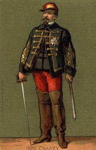 Portrait du Général Chanzy (1823 - 1883) Chromolithographie de la fin du 19e siècle