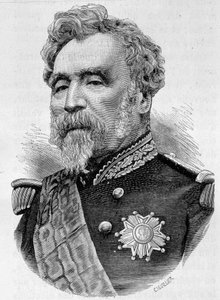 Portrait du Général de la Motterouge. Gravure de la fin du XIXe siècle dans "Histoire de France" par H. Martin
