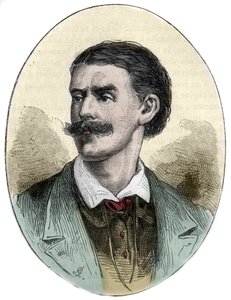 Portrait de Georg August Schweinfurth (1836-1925) explorateur, botaniste et anthropologue allemand gravure de Histoire pittoresque des grands voyages au XIXe siècle. 1877