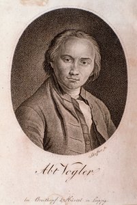Portrait de Georg Joseph Vogler (abbé Vogler) (gravure)