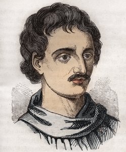 Portrait de Giordano Bruno (1548-1600) frère dominicain italien, philosophe, mathématicien, poète et astrologue
