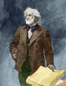 Portrait de Giuseppe Verdi (1813-1901), compositeur italien.