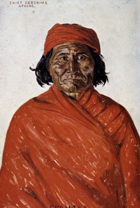 Portrait de Géronimo, chef Apache