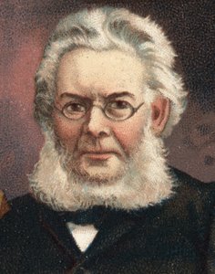 Portrait de Henrik (Henri) Johan Ibsen (1828-1906), dramaturge norvégien.