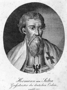 Portrait de Hermann von Salza (1170 - 1239), grand maître de l