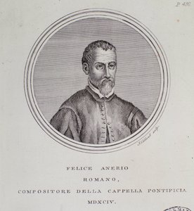 Portrait du compositeur italien Felice Anerio - Unknown artist
