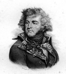 Portrait de J.B. Kléber, né en 1754, tué en 1800, gravure du 19e siècle