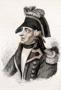 Portrait de Jacques François Coquille, dit Dugommier (1739 - 1794), général français. Gravure 19e siècle
