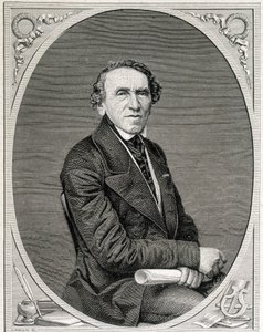 Portrait de Jakob Liebmann Beer, dit Giacomo Meyerbeer (1791 - 1864), compositeur allemand. Gravure 19e siècle - Unknown artist
