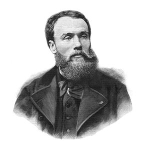 Portrait de Jean-Paul Laurens (1838-1921) peintre et sculpteur français - Gravure de 1891 - Unknown artist