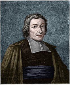 Portrait de Jean-Baptiste de La Salle (1651-1719) religieux français, fondateur de la congrégation des Frères des Écoles chrétiennes. Gravure du XIXe siècle.