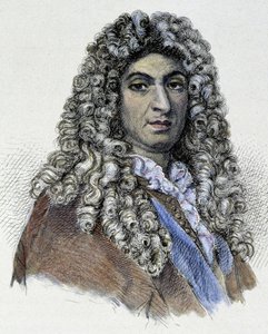 Portrait de Jean Baptiste Lully (Giovanni Battista Lulli) (1632-1687) - gravure
