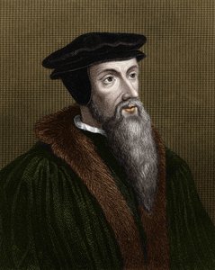 Portrait de Jean Calvin (1509-1564), réformateur religieux et écrivain français - Unknown artist