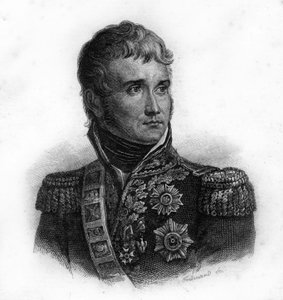 Portrait de Jean Lannes, Duc de Montebello (1769-1809) Maréchal de France, gravure du 19e siècle