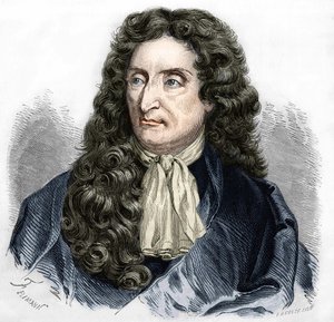 Portrait de Jean de La Fontaine (1621-1695), poète français - Unknown artist