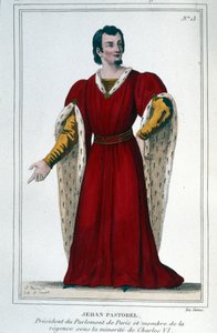Portrait de Jehan Pastorel, Président du Parlement de Paris et membre de la régence sous la minorité de Charles VI - Unknown artist