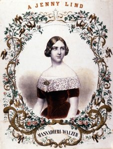 Portrait de Jenny Lind (1820-1887), chanteuse suédoise