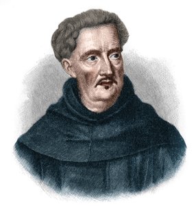 Portrait de Johann Ulrich Megerle, dit Abraham a Sancta (Santa) Clara 1607-1680. Prédicateur populaire de l