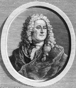 Portrait de John Law (1671 - 1729), financier écossais qui a causé la faillite en 1720 (Événement de la Rue Quincampoix) - dans « La France juive » par Édouard Drumont - Unknown artist
