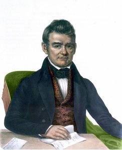 Portrait de John Ross, gravure de 1843