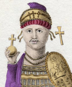 Portrait de Justinien Ier (Le Grand) (Flavius Petrus Sabbatius Justinianus). 482-565. Empereur romain d