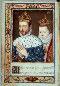 Portrait du roi Charles IX (1550-1574) et d