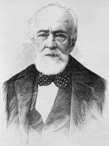Portrait de Lajos Kossuth (1802 - 1894). Gravure de la fin du XIXe siècle dans "Histoire de France" par H. Martin