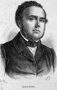 Portrait de Ledru Rollin (Ledru-Rollin), homme politique français (1807 - 1874)
