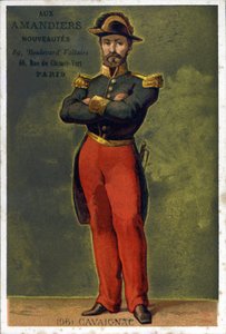 Portrait de Louis-Eugène Cavaignac (1802 - 1857), général et homme politique français. Chromolithographie de la fin du 19ème siècle - Unknown artist