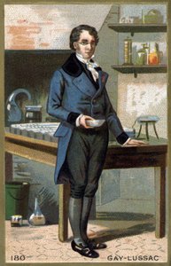 Portrait de Louis-Joseph Gay-Lussac (Louis Joseph Gay Lussac) (1778 - 1850), physicien et chimiste français. Chromolithographie du 19e siècle