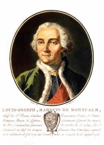 Portrait de Louis-Joseph, Marquis de Montcalm de Saint-Véran (1712-1759). Général français, il est mort en essayant de défendre Québec contre les Anglais. Gravure du XIXe siècle. - Unknown artist