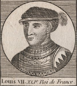 Portrait de Louis VII dit le Jeune (1120-1180), Roi des Francs de 1137 à 1180 - Louis VII (appelé le Jeune), roi des Francs - gravure de "Instruction sur l