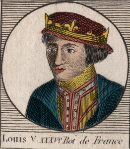 Portrait de Louis V le Fainéant (967-987), roi de France - Unknown artist