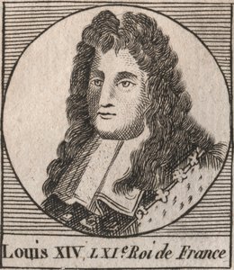 Portrait de Louis XIV (1638-1715), dit Louis le Grand ou Roi Soleil, roi de France - gravure de « Instruction sur l