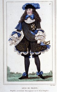 Portrait de Louis de France, duc de Bourgogne (1682 - 1712) connu sous le nom de « Le Grand Dauphin ». Gravure de 1830