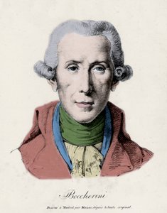 Portrait de Luigi Boccherini. (1743 - 1805). Compositeur italien