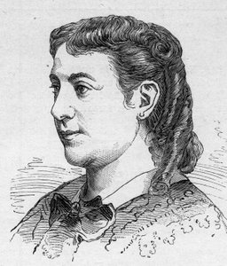 Portrait de Madeleine Brohan, comédienne française, membre de la Comédie-Française. Gravure dans Le Monde Illustré n°1168 du 16 août