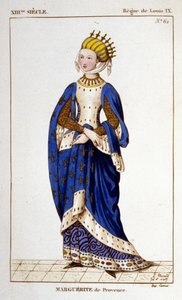 Portrait de Marguerite de Provence (1221 - 1295), reine de France