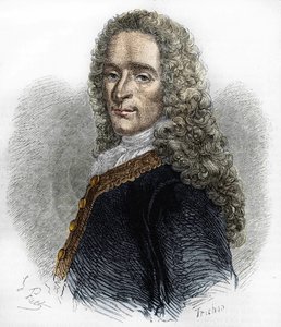 Portrait de Marie-François Arouet de Voltaire (1695-1778), écrivain français. - Unknown artist