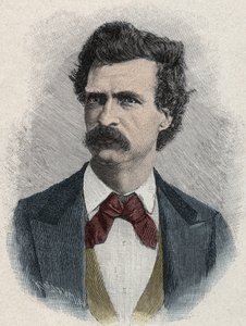 Portrait de Mark Twain (Samuel Langhorne Clemens)