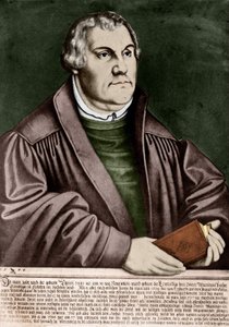 Portrait de Martin Luther (1483 - 1546) - Gravure de 1544