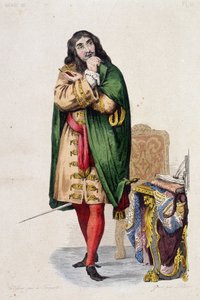 Portrait de Molière - dans "Le Plutarque français" éd. Mennechet, vol. 5