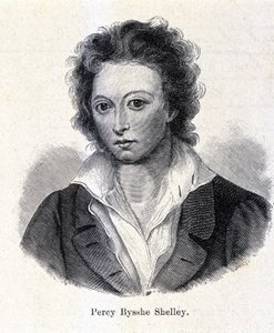 Portrait de Percy Bysshe Shelley, poète britannique (1792-1822)