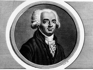 Portrait de Pierre Louis Manuel (1751-1793) député de la Seine à la Convention nationale. Gravure dans « Collection complète des tableaux historiques de la Révolution française, en trois volumes. » 1804