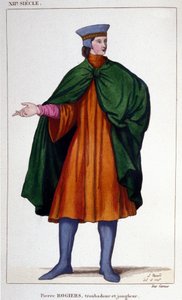 Portrait de Pierre Rogiers, jongleur et troubadour du 12ème siècle