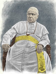 Portrait de Pie IX (1792-1878), 253e pape (1846-1878). - Unknown artist
