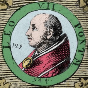 Portrait du pape Léon VII, pape de 936 à 939