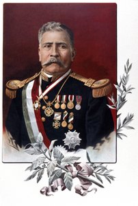 Portrait de Porfirio Diaz, général et homme d