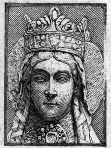 Portrait de Sainte Clotilde par Clovis 1er. (470-548)