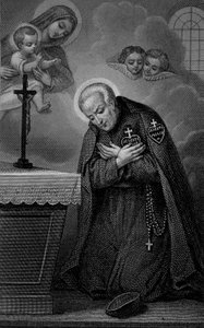 Portrait de Saint Paul de la Croix. Gravure du 19ème siècle